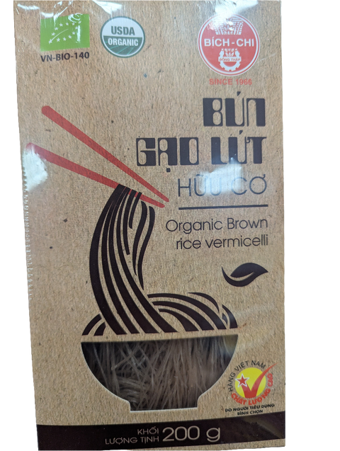 Bún gạo lụt organic brown rice vermicell